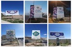 نصب بنرهای تبریک عید سعید فطر در سطح شهر مهستان