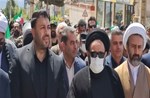 راهپیمایی روز قدس در شهر مهستان برگزار شد