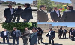 باحضور اعضای شورای اسلامی از زمین های ورزشی روباز شهر بازدید فنی به عمل آمد
