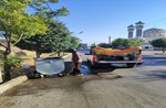 سطل های زباله سطح شهر ضد عفونی می‌شوند
