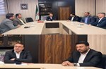 شهردار و اعضای شورای اسلامی شهر مِهستان با معاون هماهنگی امور عمرانی استانداری البرز دیدار و گفتگو کردند