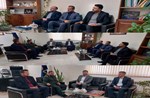 دیدار اعضای شورای اسلامی شهر مِهستان با فرماندهی سپاه شهرستان ساوجبلاغ